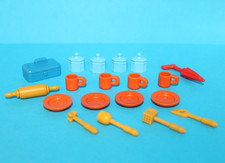 Playmobil Victorian Mansion Kitchen Dishes, Lunch Box, Rolling Pin 5322 5300