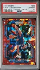 Cade Cunningham 2021 Prizm NBA 75th Diamond Rookie RC /75 PSA 10 GEM MINT