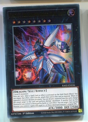 Yu-Gi-Oh! Number 38 Hope Harbinger Dragon Titanic Galaxy Ultra Rare englisch RA2
