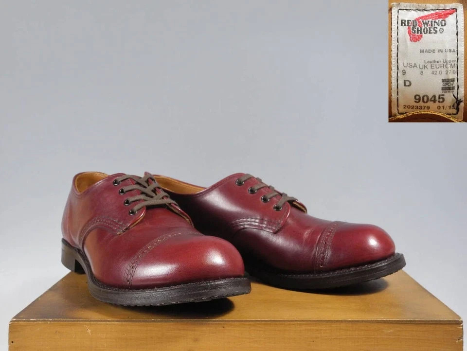 Red Wing 9045 Peyton Oxford 9D Munson Last Iron Ranger Leather