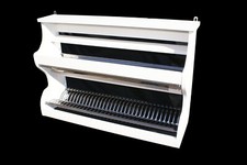 Piattaia bianca in legno con scolapiatti in acciaio inox credenza porta spezie