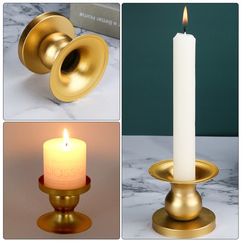 Candelieri Portacandele Home Craft Ornament Rotondo Geometrico in Ferro Battuto - Foto 5 di 12