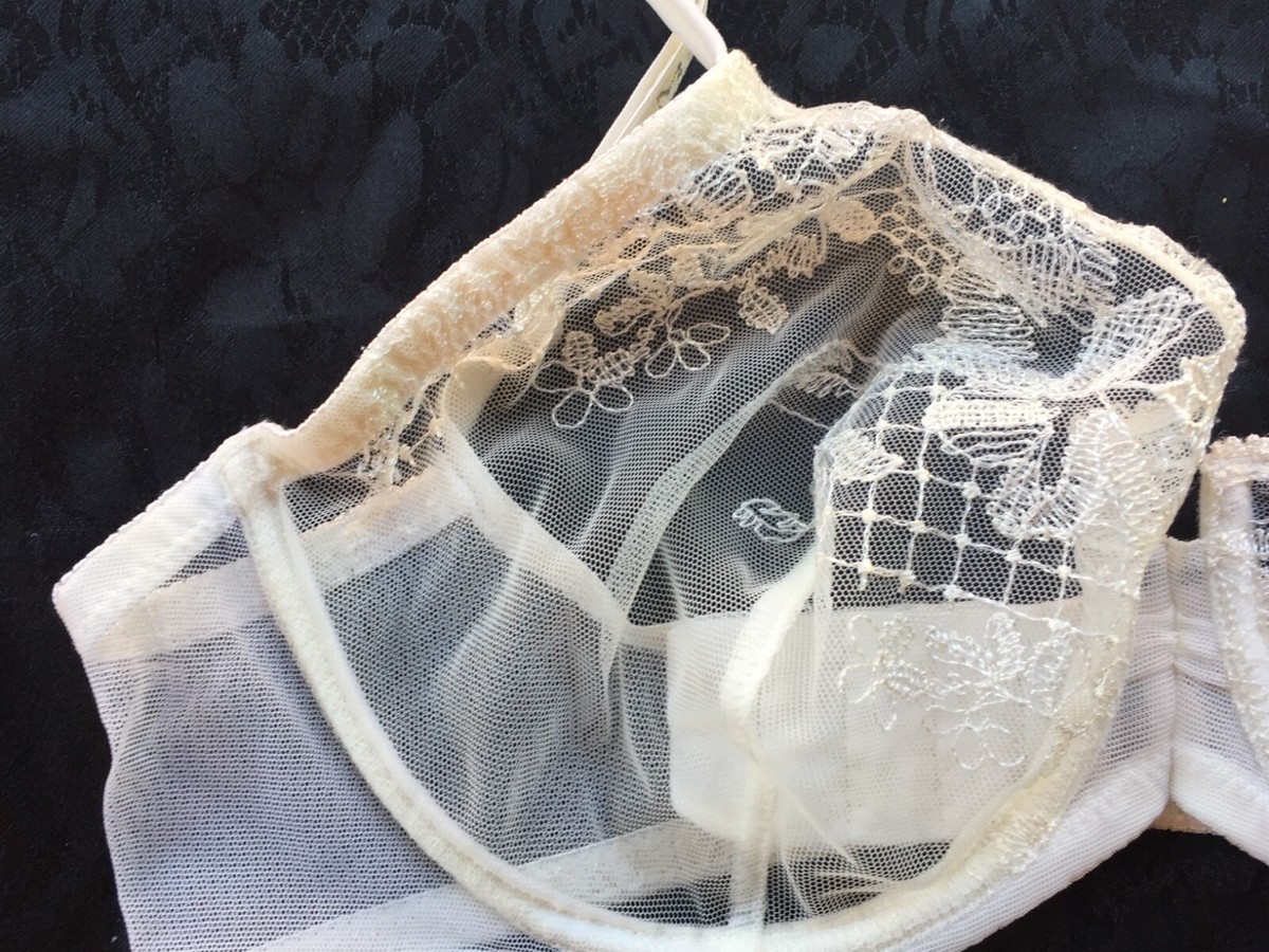 MALIZIA la perla Bra size it 1b us 30b eu 65b white Unpadded