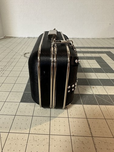 Handtasche Aldo Nieten schwarz klein mit Schulterkette - Bild 2 von 12