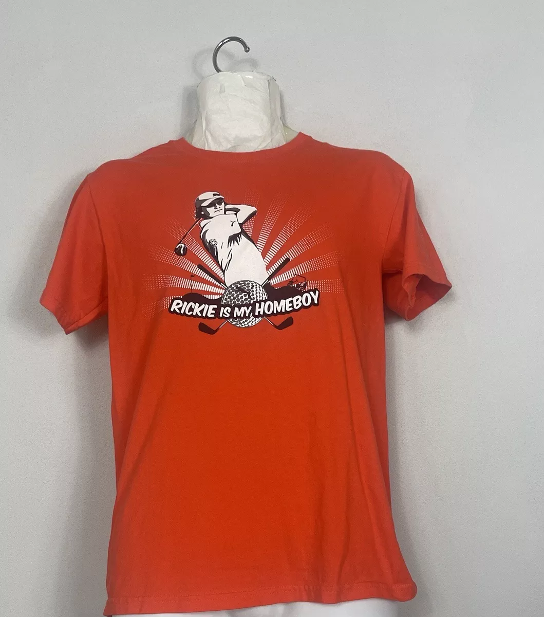 Rickie Fowler Puma Rickie is my Homeboy Golf Mens Orange T shirt Tee Full Swing