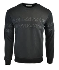 Alexander McQueen Sweatshirt McQ Jumper Men Embroidered Black Top Size S M L XL