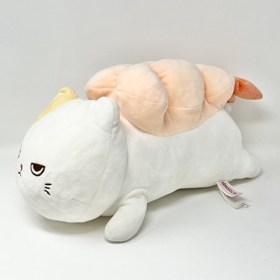 Miniso Life Shrimp Sushi Cat Plush Stuffed Animal Doll White