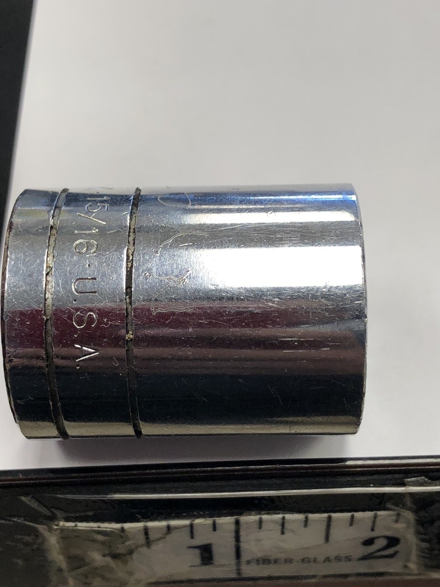 SK HANDWERKZEUG Steckschlüssel 15/16 Zoll - 12-Kant, 1/2" Antrieb, SuperKrome Finish, Made In USA