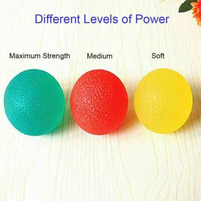 3PC Hand Therapy Exerciser Balls Squeeze Balls Kit Stress Relief Training Care