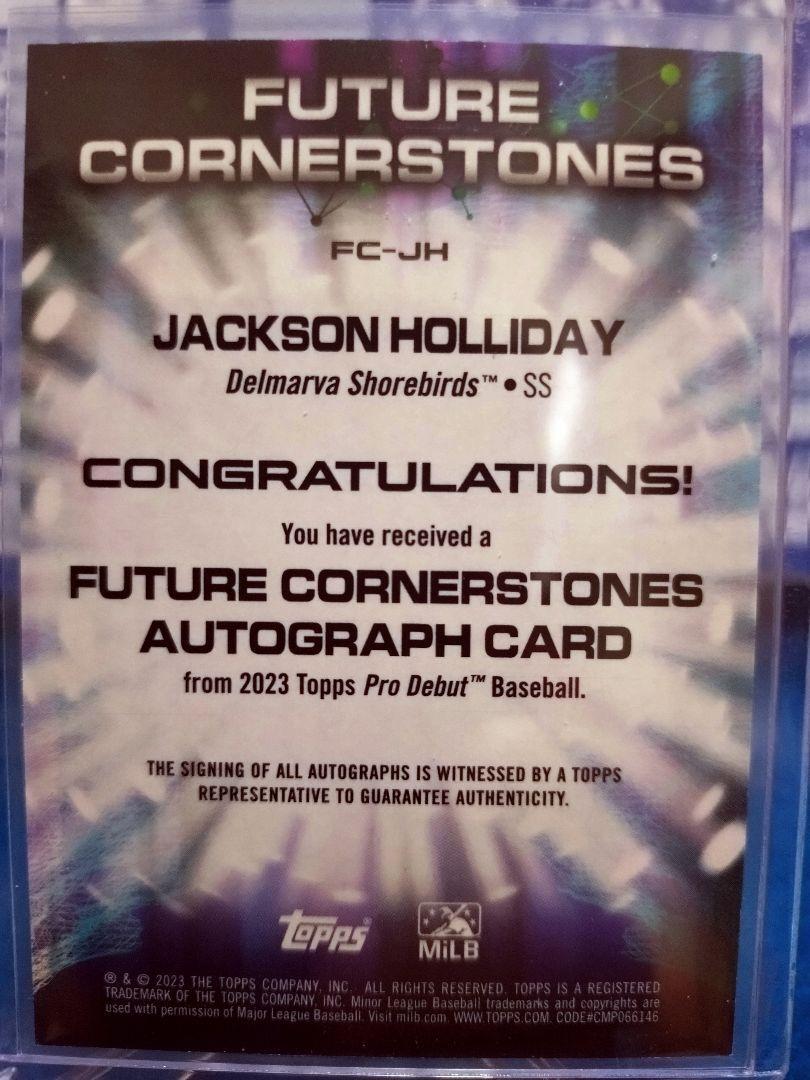 Jackson Holliday Autograph Card 14/25 | eBay