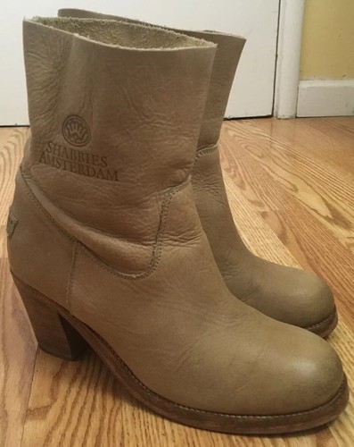 Shabbies Amsterdam Ankle Boots Women's Suede Leather 39 EU 8.5 US UK 6.5  EUC!! | eBay