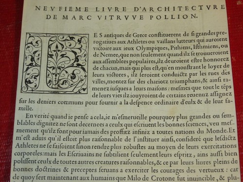 Jean GOUJON (c.1510-c.1567) GRAVURE XVI L'ART DE BIEN BATIR METIER HOMMES 1550 a - Imagen 3 de 3
