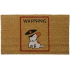 Rubber-Cal "Warning, Vicious Puppy Inside!" Dog Doormats Outdoor Mats, 18 x 30