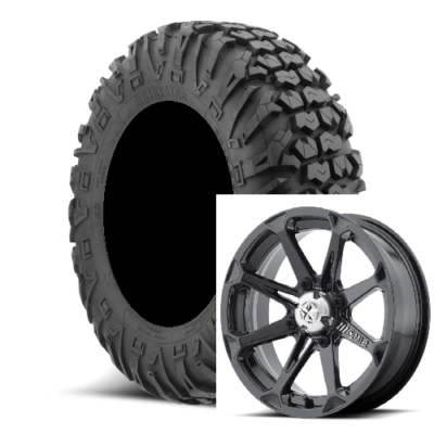 Set of (4) EFX 32-9.5-14 MotoVator SxS Moto Vator DOT Tires & MSA