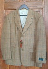 British Tweed Men's Coat And Vest - wool - size UK 50 - New with tags