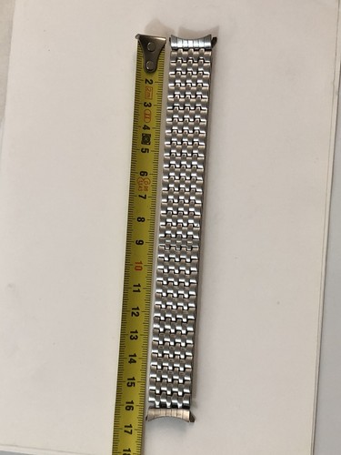 ✅ Pulsera Para Reloj De Acero 18 Mm Vintage Stainless Steel FLEX Flexible - Picture 7 of 9