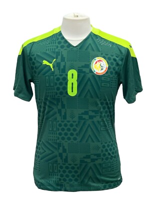Maillot Sénégal Domicile 2020 – N°8 KOUYATÉ – Porté En Match (matchworn) – Rare