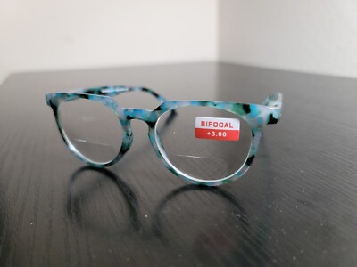Bifocal Readers CLEAR Lens Reading Glasses Spring Hinge Men, Women, 1.0, 1.5 2.0