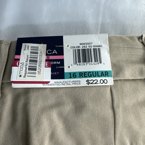 Nautica Girls School Uniform Khaki Shorts Size 16 - Picture 11 of 12