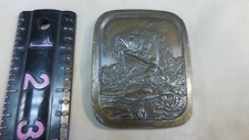 Indiana Metal Craft Belt Buckle Mens Bass Fishing 1976
