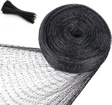 Bird Netting for Garden Protection, 13x32FT , Poultry Netting w/ 0.8" Mesh Black 0.44 per foot