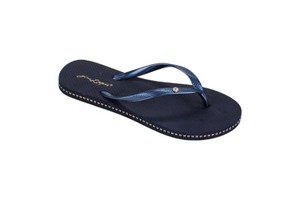 gold diamante flip flops
