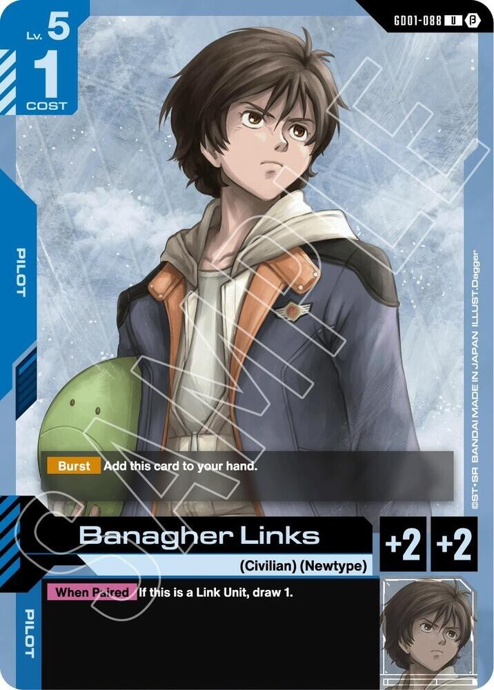 Banagher Links - GD01-088 Beta NM - Gundam TCG Card Game | eBay