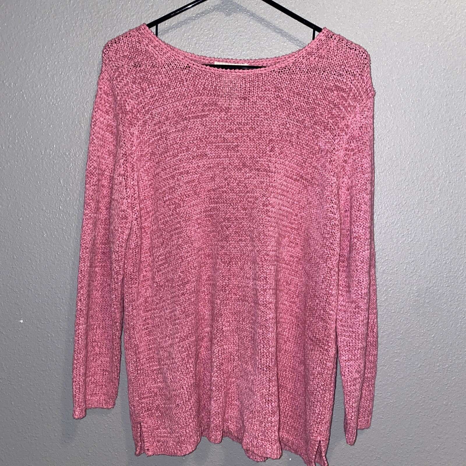 White Stag Ladies Pink Stretch Sweater XL(16-18) 65%ACRYLIC! QUALITY!