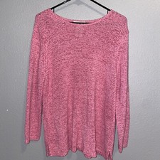 White Stag Ladies Pink Stretch Sweater XL 16-18 65 ACRYLIC QUALITY 