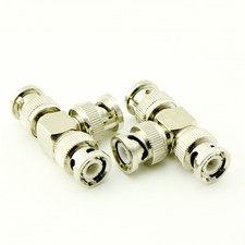 1pc BNC Male to 2x BNC Male Plug triple T in series RF Adapter Connector 3-way