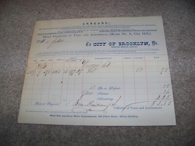 1861 Edmund Driggs City of Brooklyn Halsey Building Fulton Street Jukes