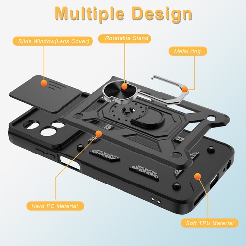 Funda a prueba de golpes con soporte para Motorola Moto G/G Stylus/G Play/G Power 5G 2024 - Imagen 18 de 68