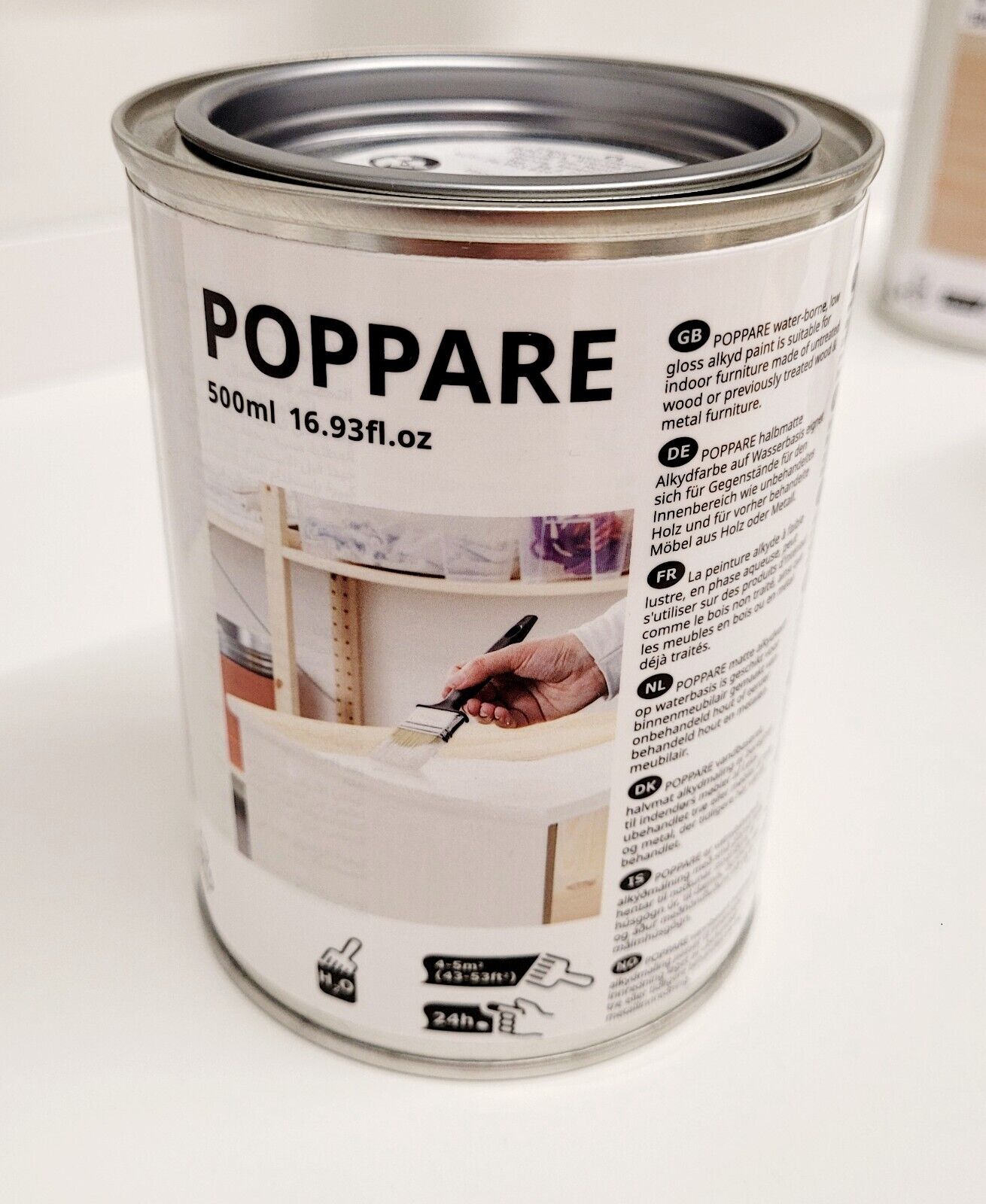 POPPARE Paint, black - IKEA