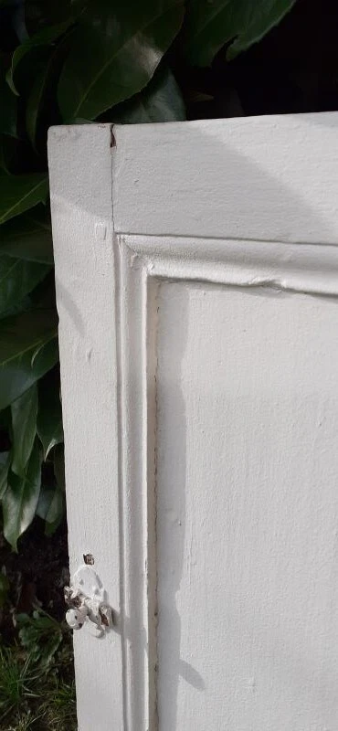 Petite porte de placard 61,5x63,5cm ancienne quincaillerie Old small Closet Door - Photo 4/4