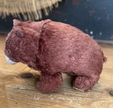 Vintage Wind Up Occupied Japan Bear Dark Brown No Key Works