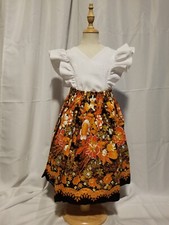 Girls Long Skirt Sarong Elastic Waist Cambodian Khmer Southeast Asia