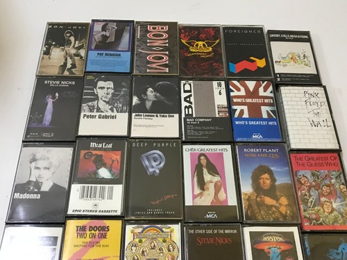 24+ CLASSIC ROCK & 1980s CASSETTE TAPES Doors Meatloaf Aerosmith Pink Floyd Who - Picture 8 of 10