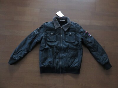Nebulus, Lederjacke, Reality, schwarz, Gr. S, NEU mit Etikett!!!
