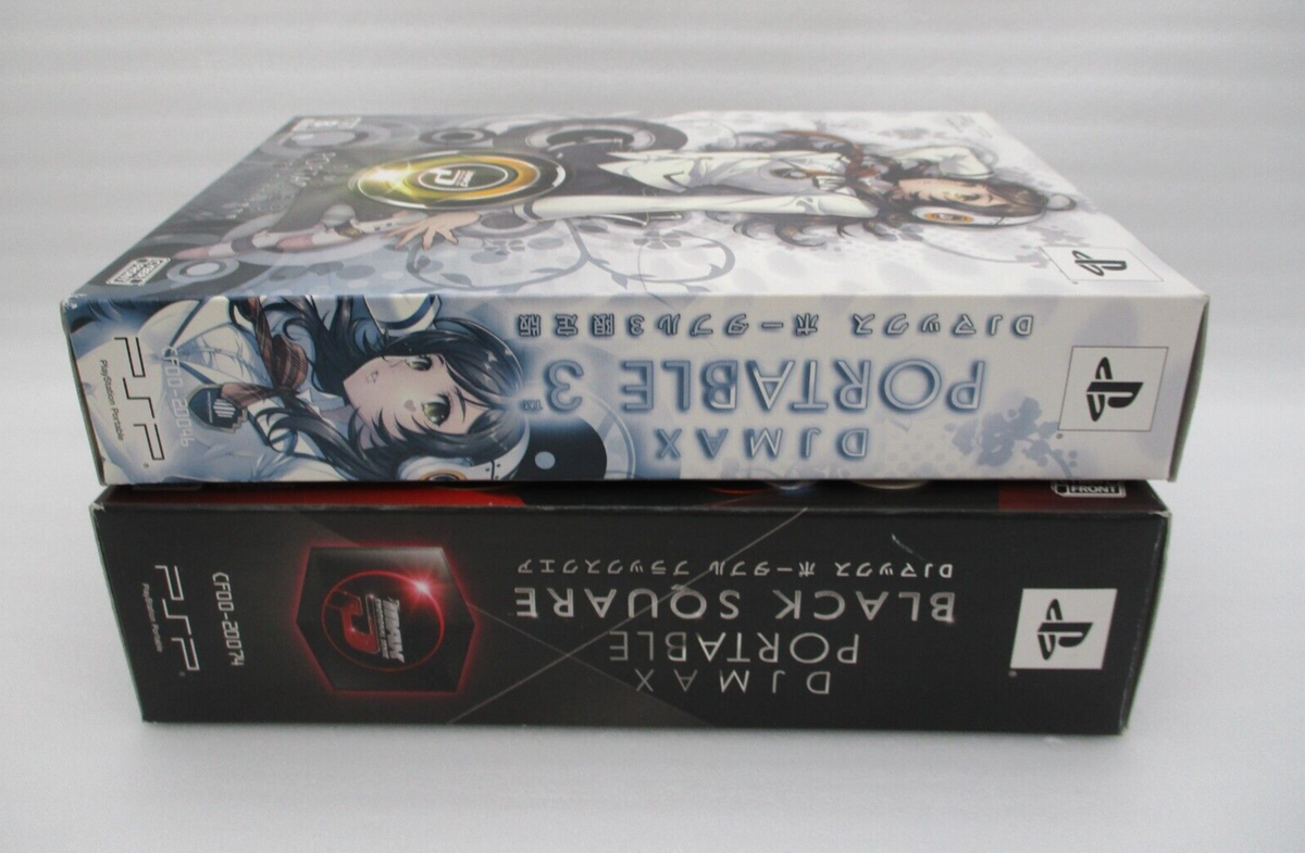 PSP DJ MAX PORTABLE 3 & BLACK SQUARE Limited Edition 2Games