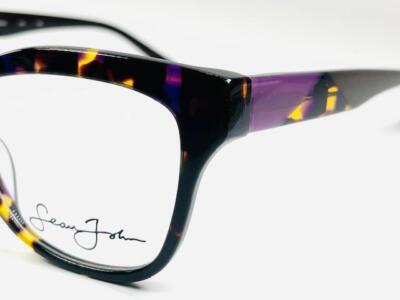 New SEAN JOHN SJLO 6048E 456 Crystal Aqua Tortoise Eyeglasses 56/20/145 New SEAN JOHN SJLO 6049E 036 Crystal Tortoise Eyeglasses 55  main image 3