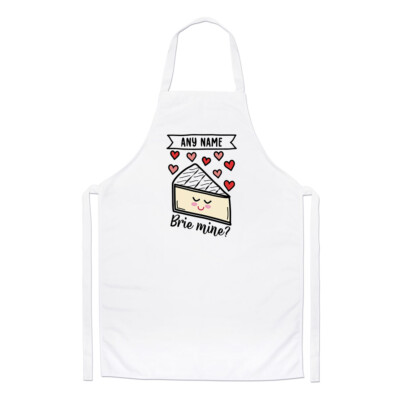 Personalisierte Brie Mine Köche Schürze Valentinstag Freundin Freund Kochen