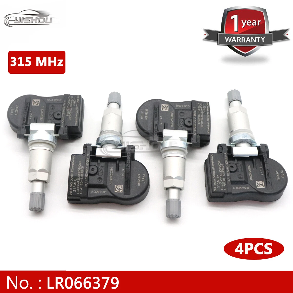 4x TPMS Tire Sensor LR066379 For Land Rover Range Rover Jaguar XJ  