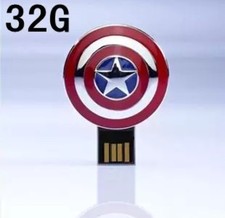 Captain American USB Flash Drives Cute Gift box 32G memory stick Christmas Gift
