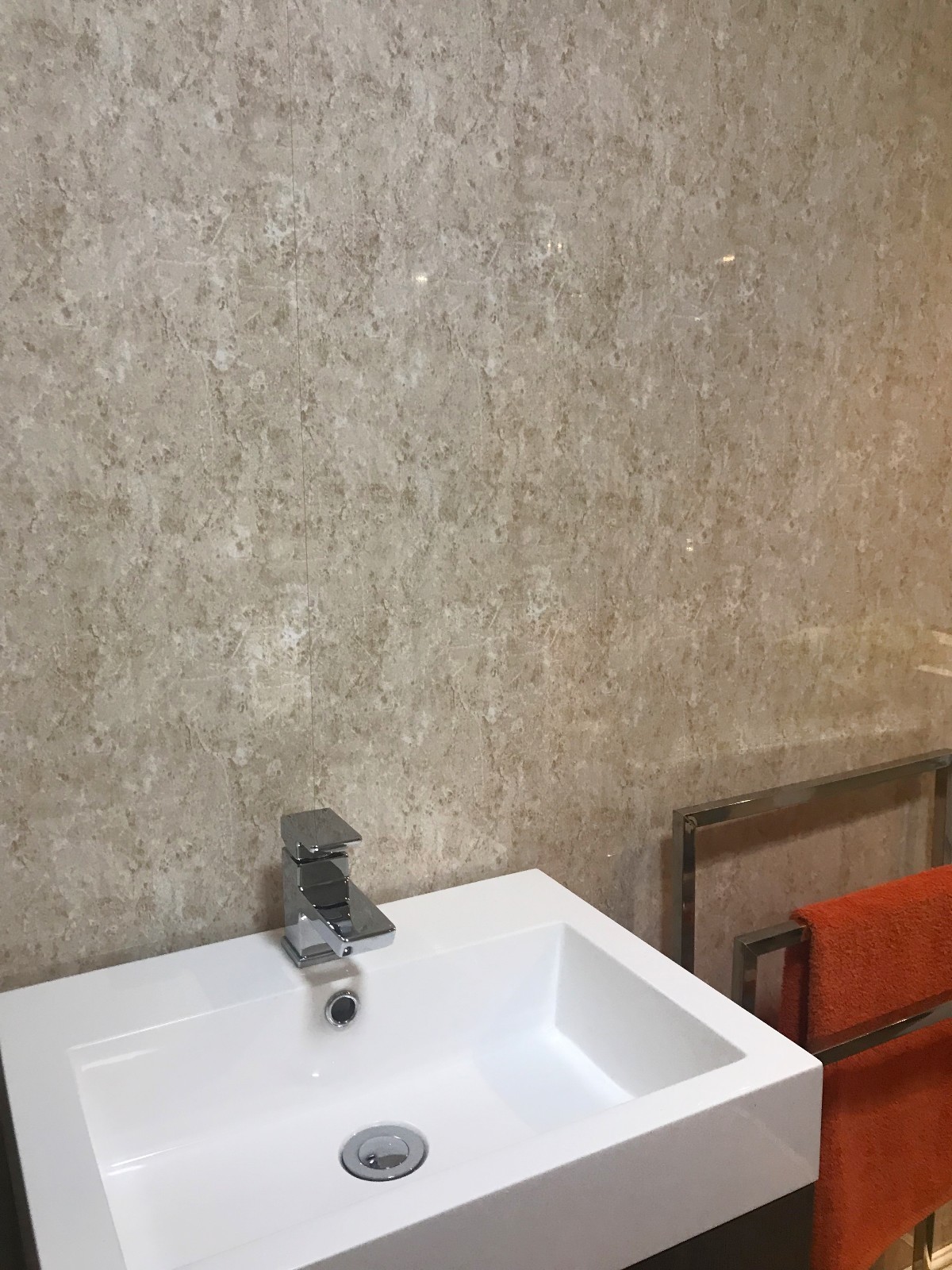 10 Granite Beige Marble PVC Bathroom Cladding Plastic Ceiling Shower ...