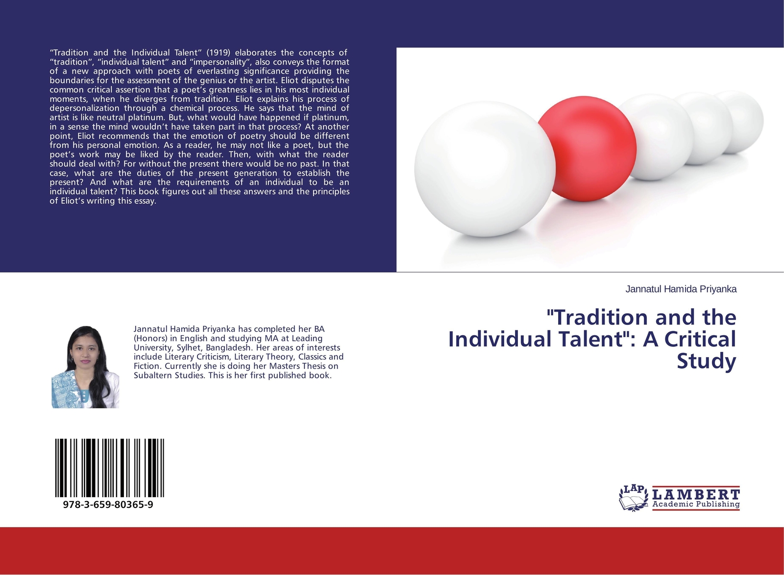 Thumbnail - Jannatul Hamida Priyanka | Tradition And The Individual Talent : A