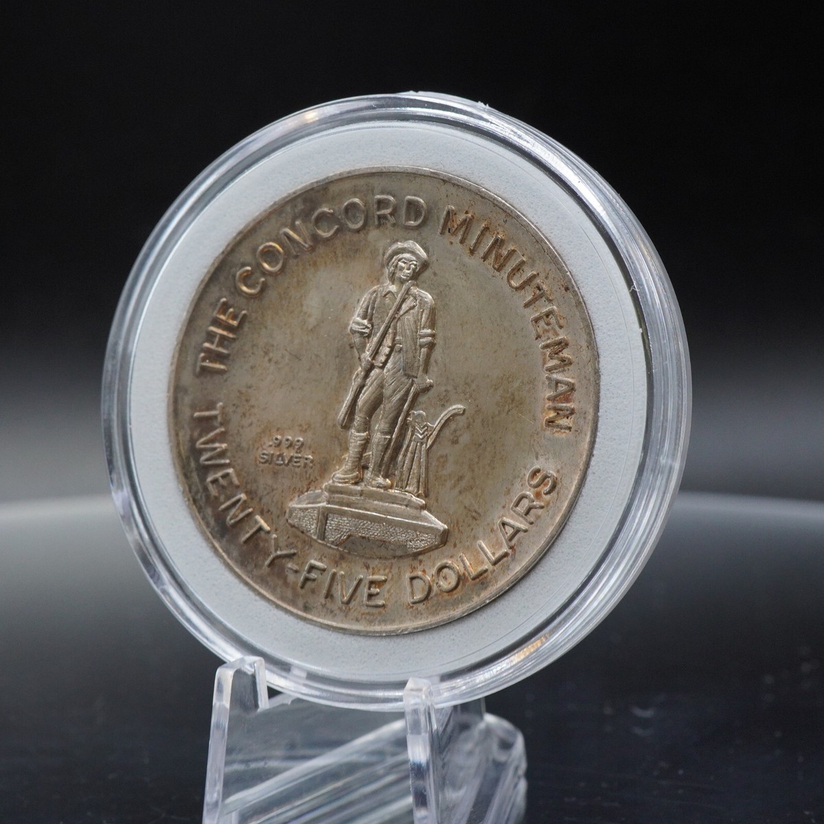 1976 USA Shreve Crump & Low Co Concord Minuteman 1oz 999