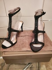 New BCBGMaxAzria Black Ping Beaded High Heels Women US Size 9