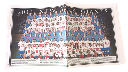 New York Post Feb 5 2012 Giants Super Bowl XLVI Day 32 Page Super Bowl Special - Picture 9 of 11