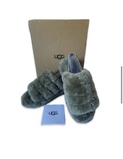 Ugg Fluff Yeah Women's Slingback Slippers Size 5 Olive Green