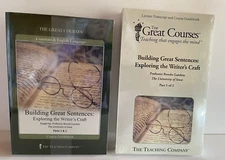 The Great Courses BUILDING GREAT SENTENCES - DVDs, Transcripts & Guidebooks -NEW